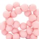 Acryl Perlen rund 6mm matt Sunset pink
